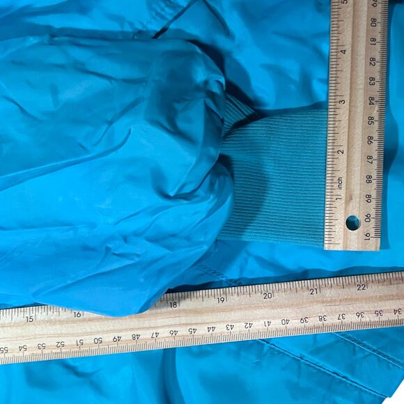 American Vintage 80s Western Golf Coach Jacket Blue Snap Front Tucson - Picture 4 of 5